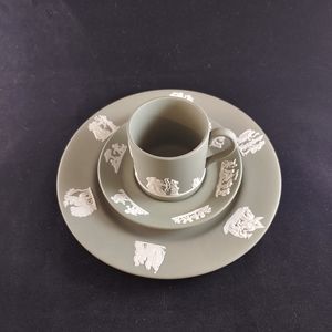 🍵Vtg. Wedgewood Jasperwood Set